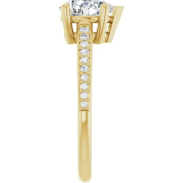V-End Prong Engagement Ring Image 4 Futer Bros Jewelers York, PA