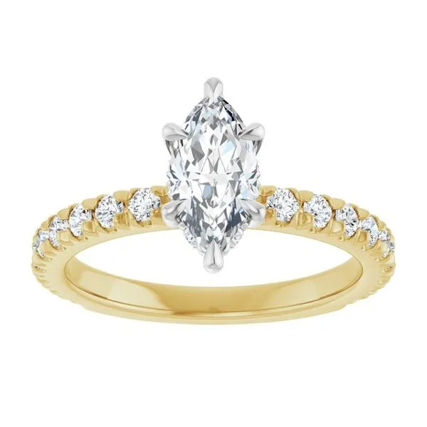 Claw-Prong Hidden Halo-Style Engagement Ring Image 3 J. Thomas Jewelers Rochester Hills, MI