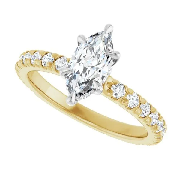 Claw-Prong Hidden Halo-Style Engagement Ring Image 5 Raleigh Diamond Fine Jewelry Raleigh, NC