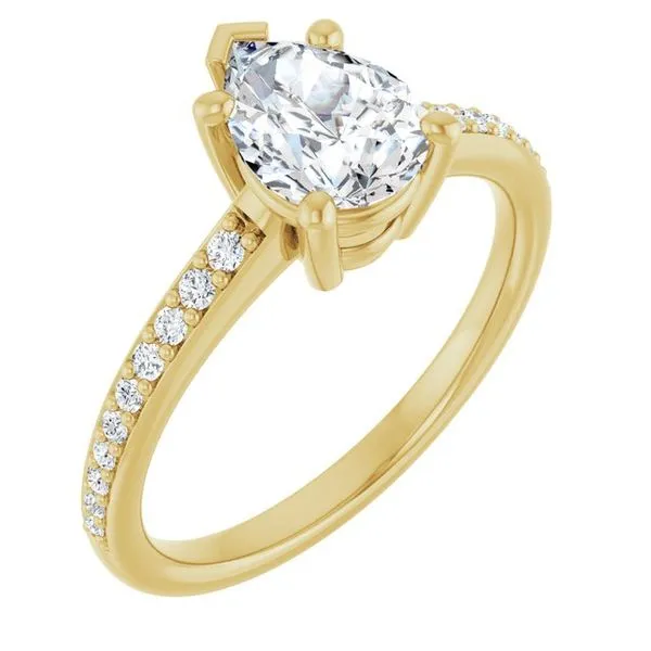 V-End Prong Engagement Ring Futer Bros Jewelers York, PA