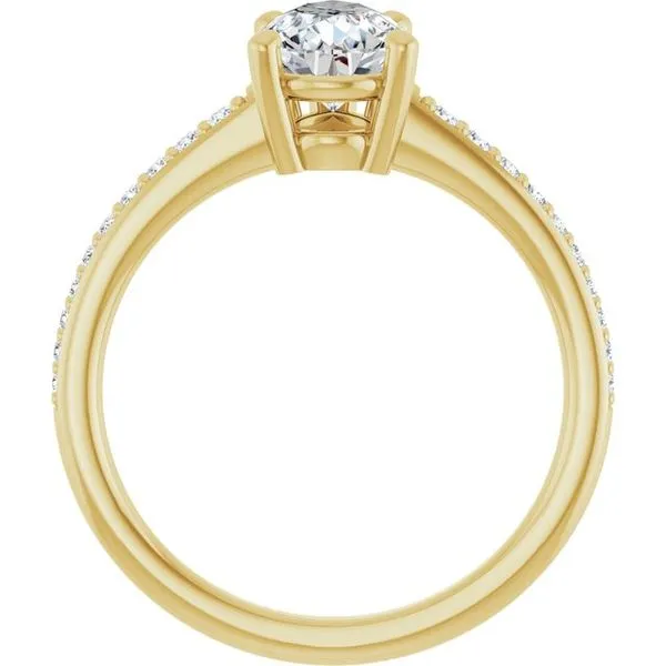 V-End Prong Engagement Ring Image 2 Rox Atlanta Jewelers Decatur, GA