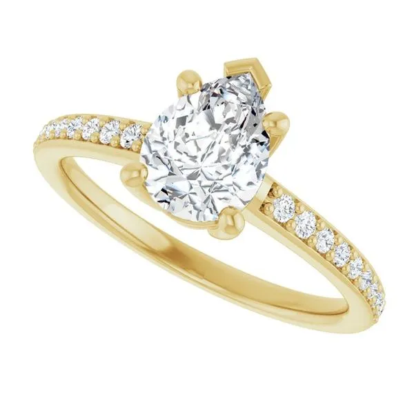 V-End Prong Engagement Ring Image 5 Rox Atlanta Jewelers Decatur, GA