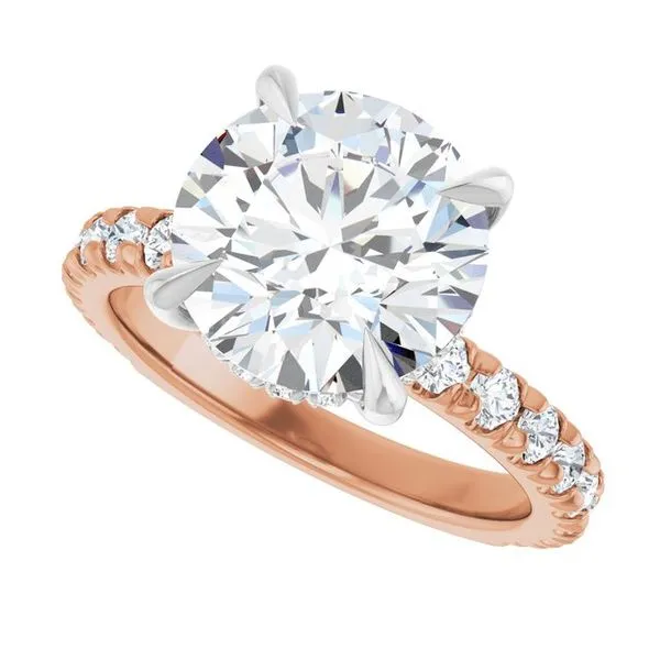 Claw-Prong Hidden Halo-Style Engagement Ring Image 5 Raleigh Diamond Fine Jewelry Raleigh, NC