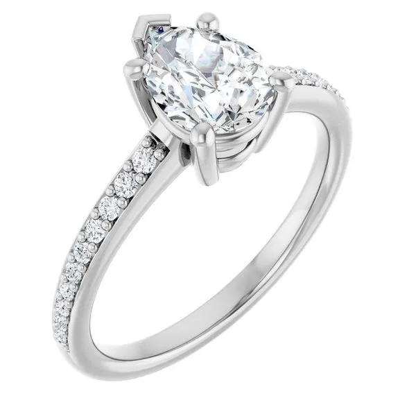 V-End Prong Engagement Ring Futer Bros Jewelers York, PA