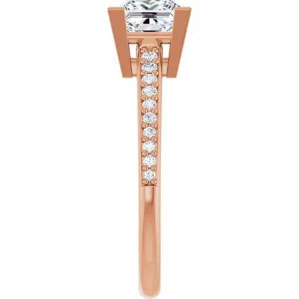 V-End Prong Engagement Ring Image 4 Jimmy Smith Jewelers Decatur, AL