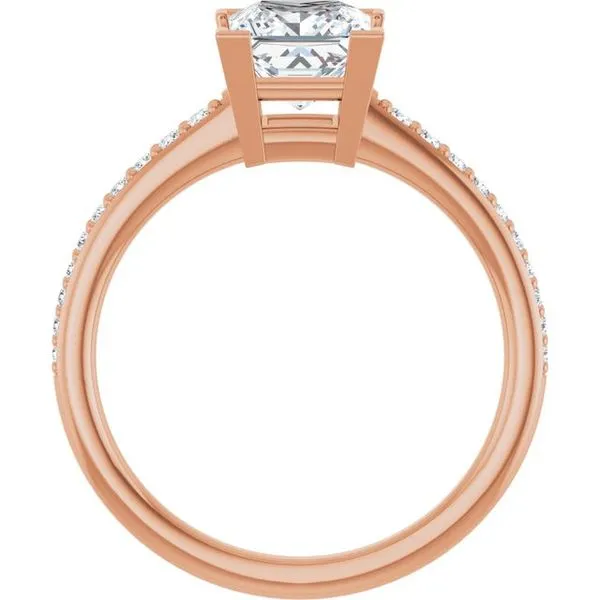 V-End Prong Engagement Ring Image 2 Arezzo Jewelers Elmwood Park, IL