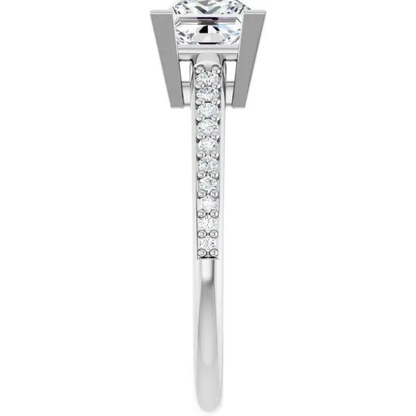 V-End Prong Engagement Ring Image 4 Austin's Fine Diamonds & Jewelry Lyndhurst, NJ