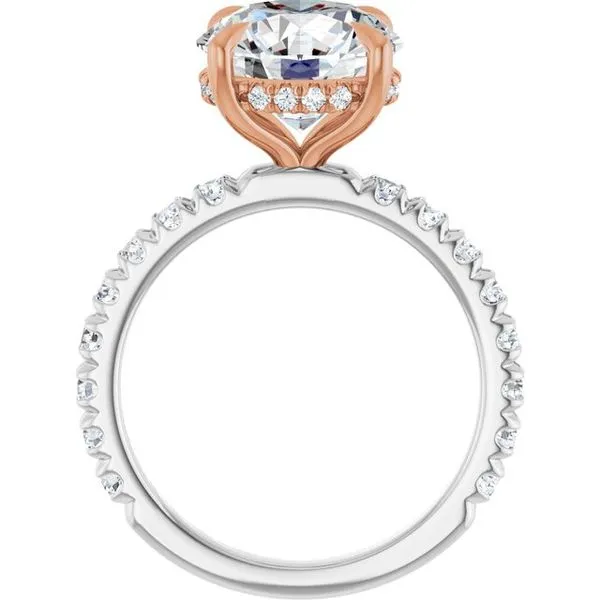 Claw-Prong Hidden Halo-Style Engagement Ring Image 2 Jimmy Smith Jewelers Decatur, AL