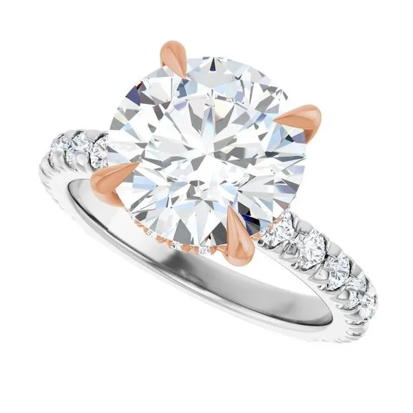 Claw-Prong Hidden Halo-Style Engagement Ring Image 5 J. Thomas Jewelers Rochester Hills, MI