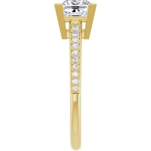 V-End Prong Engagement Ring Image 4 Mark Jewellers La Crosse, WI