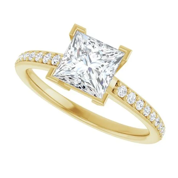 V-End Prong Engagement Ring Image 5 Vulcan's Forge LLC KANSAS CITY, MO