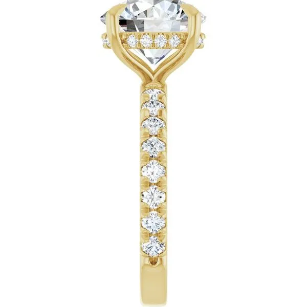 Claw-Prong Hidden Halo-Style Engagement Ring Image 4 Shipley's Fine Jewelry Hampstead, MD