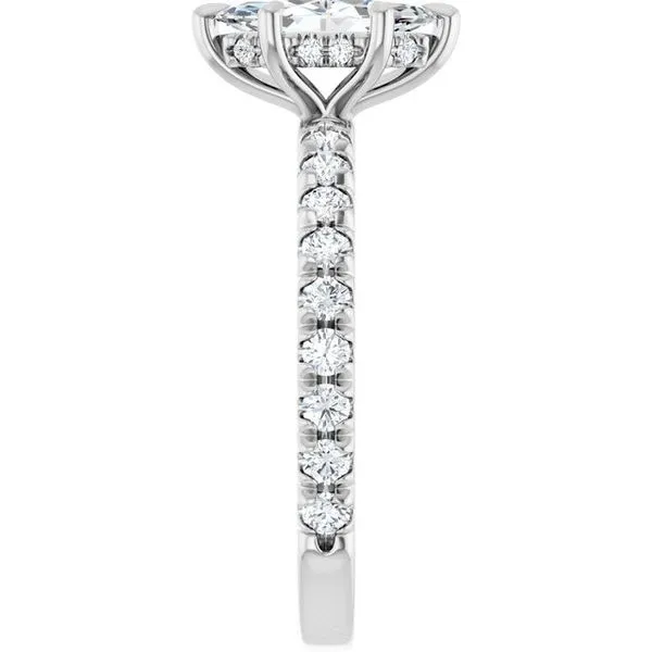 Claw-Prong Hidden Halo-Style Engagement Ring Image 4 J. Thomas Jewelers Rochester Hills, MI