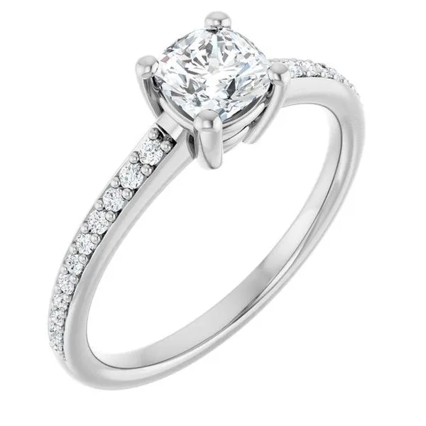 V-End Prong Engagement Ring Rox Atlanta Jewelers Decatur, GA