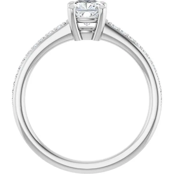 V-End Prong Engagement Ring Image 2 Rox Atlanta Jewelers Decatur, GA