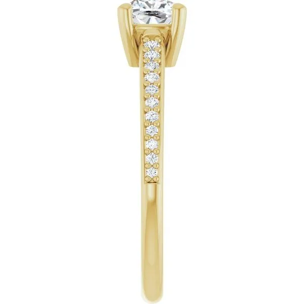 V-End Prong Engagement Ring Image 4 Rox Atlanta Jewelers Decatur, GA