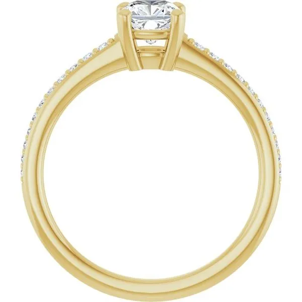 V-End Prong Engagement Ring Image 2 Rox Atlanta Jewelers Decatur, GA