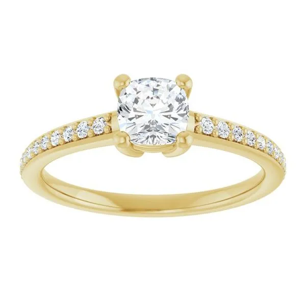 V-End Prong Engagement Ring Image 3 Rox Atlanta Jewelers Decatur, GA