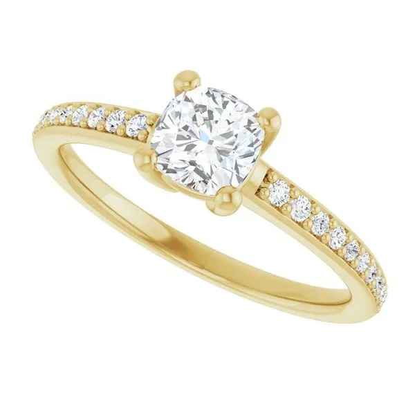 V-End Prong Engagement Ring Image 5 Rox Atlanta Jewelers Decatur, GA