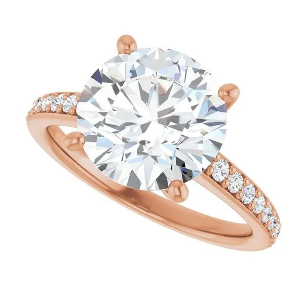 V-End Prong Engagement Ring Image 5 Rox Atlanta Jewelers Decatur, GA