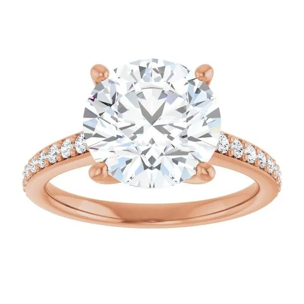 V-End Prong Engagement Ring Image 3 Futer Bros Jewelers York, PA