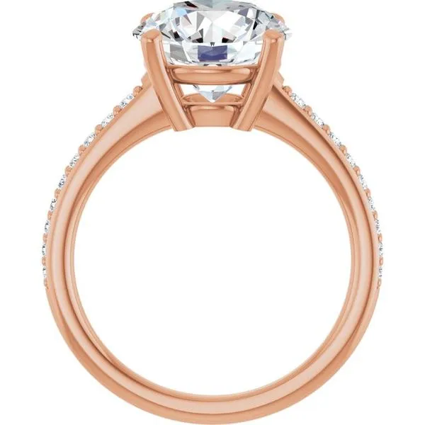 V-End Prong Engagement Ring Image 2 Futer Bros Jewelers York, PA