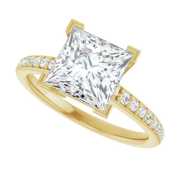 V-End Prong Engagement Ring Image 5 J. Thomas Jewelers Rochester Hills, MI