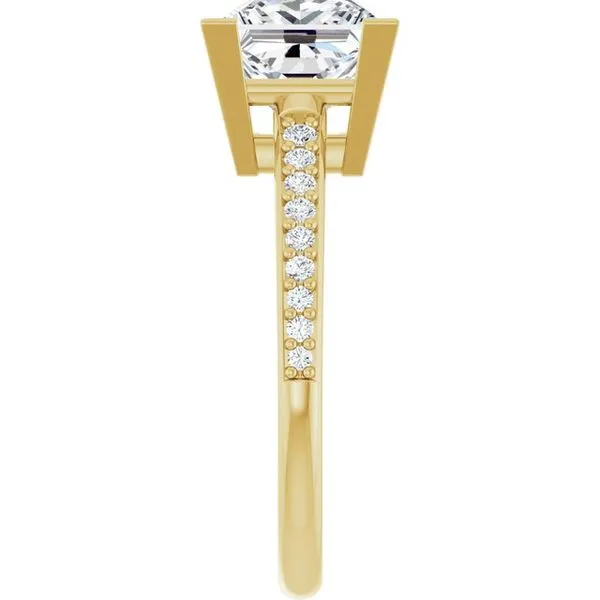 V-End Prong Engagement Ring Image 4 Don's Jewelry & Design Washington, IA