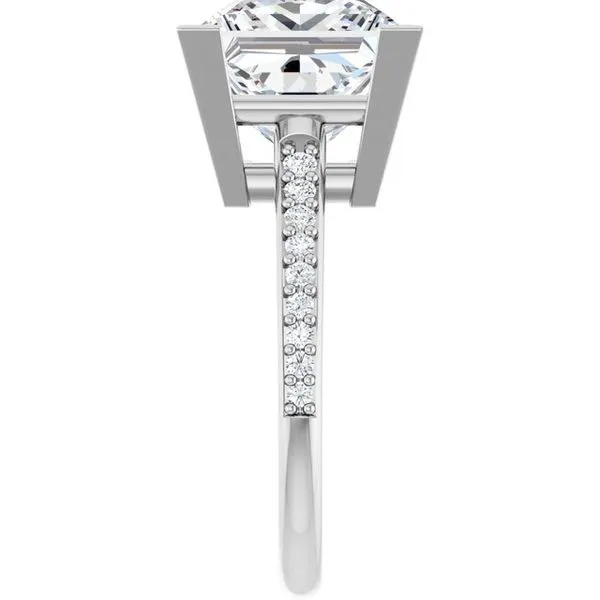 V-End Prong Engagement Ring Image 4 Mark Jewellers La Crosse, WI
