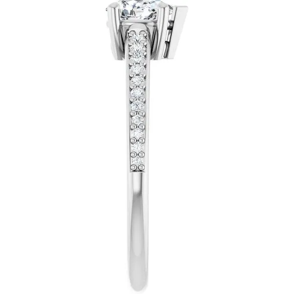 V-End Prong Engagement Ring Image 4 Futer Bros Jewelers York, PA