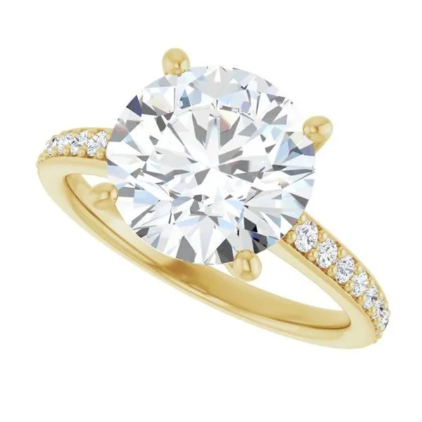 V-End Prong Engagement Ring Image 5 Futer Bros Jewelers York, PA