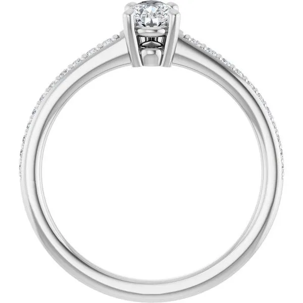 V-End Prong Engagement Ring Image 2 Futer Bros Jewelers York, PA