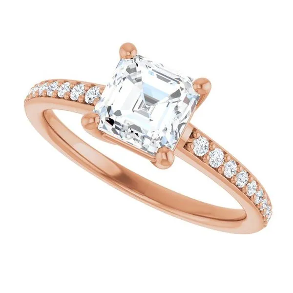 V-End Prong Engagement Ring Image 5 Futer Bros Jewelers York, PA