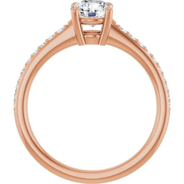 V-End Prong Engagement Ring Image 2 Futer Bros Jewelers York, PA