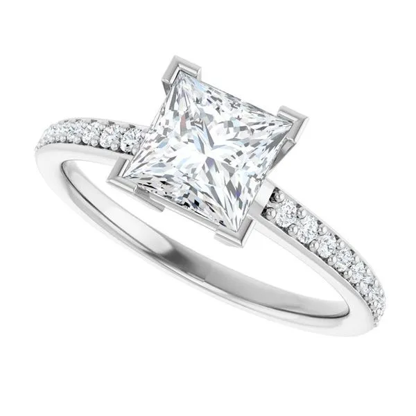 V-End Prong Engagement Ring Image 5 Shipley's Fine Jewelry Hampstead, MD