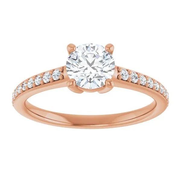 V-End Prong Engagement Ring Image 3 Futer Bros Jewelers York, PA