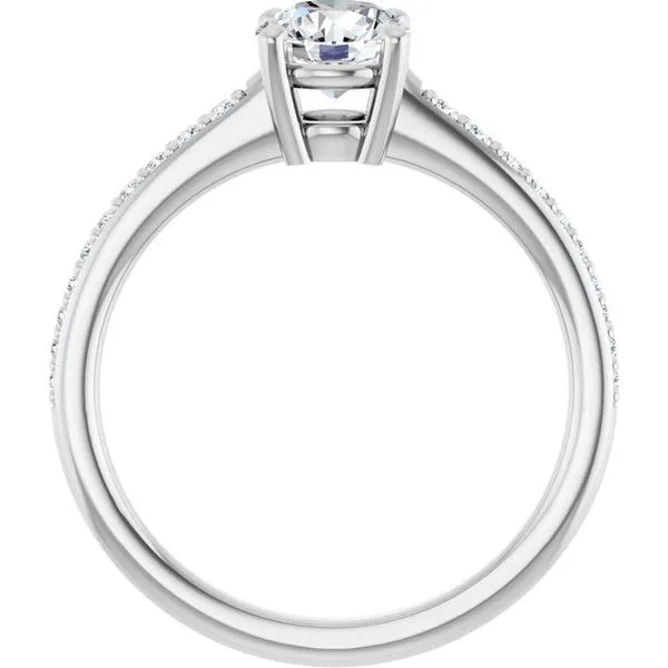 V-End Prong Engagement Ring Image 2 Futer Bros Jewelers York, PA