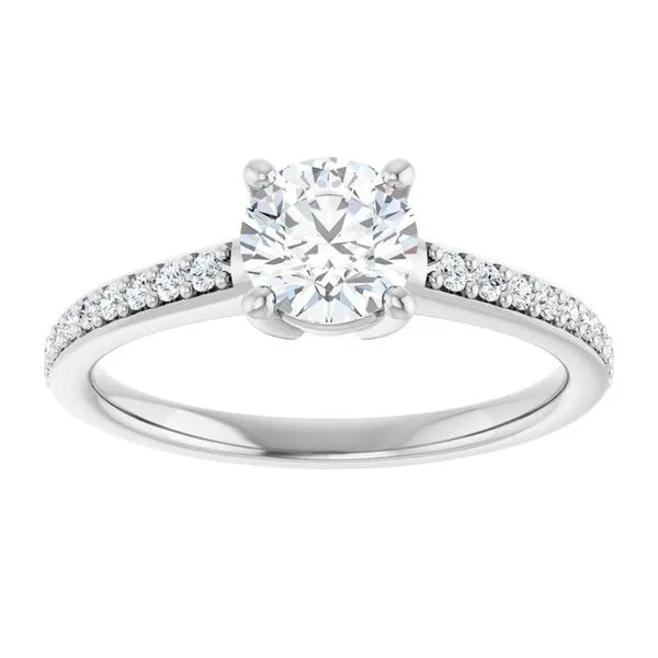 V-End Prong Engagement Ring Image 3 Rox Atlanta Jewelers Decatur, GA