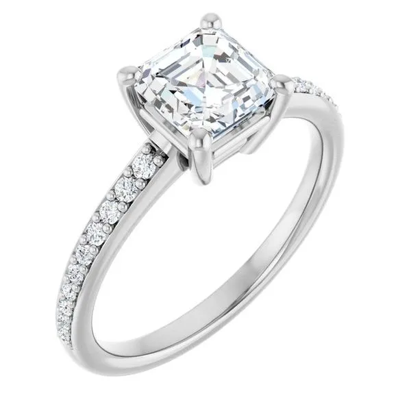 V-End Prong Engagement Ring Rox Atlanta Jewelers Decatur, GA