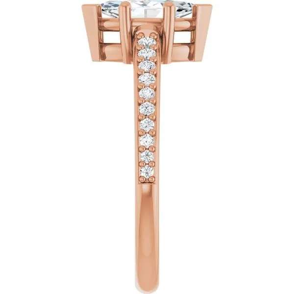 V-End Prong Engagement Ring Image 4 Rox Atlanta Jewelers Decatur, GA