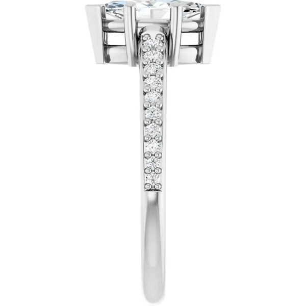 V-End Prong Engagement Ring Image 4 Rox Atlanta Jewelers Decatur, GA