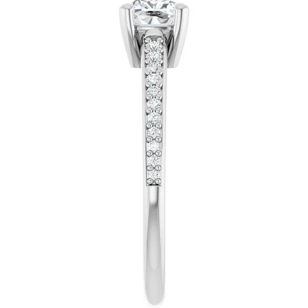 V-End Prong Engagement Ring Image 4 Rox Atlanta Jewelers Decatur, GA