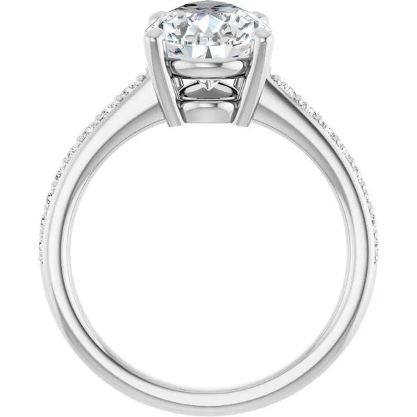 V-End Prong Engagement Ring Image 2 Rox Atlanta Jewelers Decatur, GA