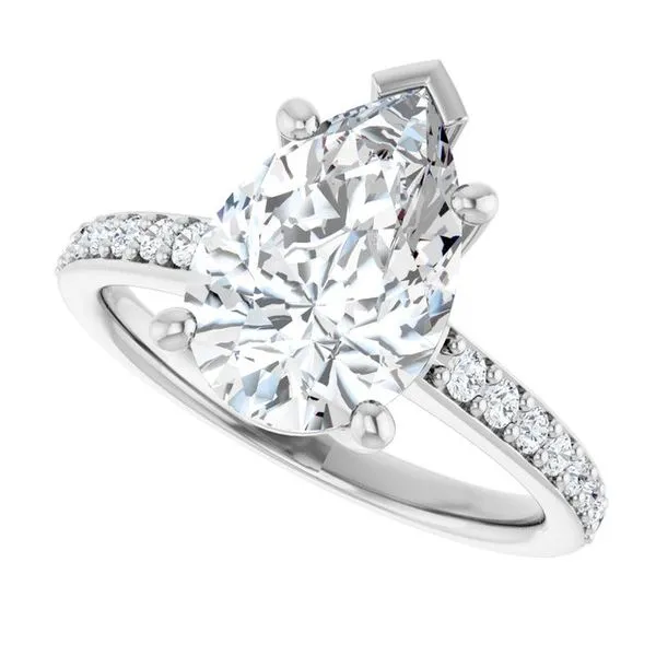 V-End Prong Engagement Ring Image 5 Rox Atlanta Jewelers Decatur, GA