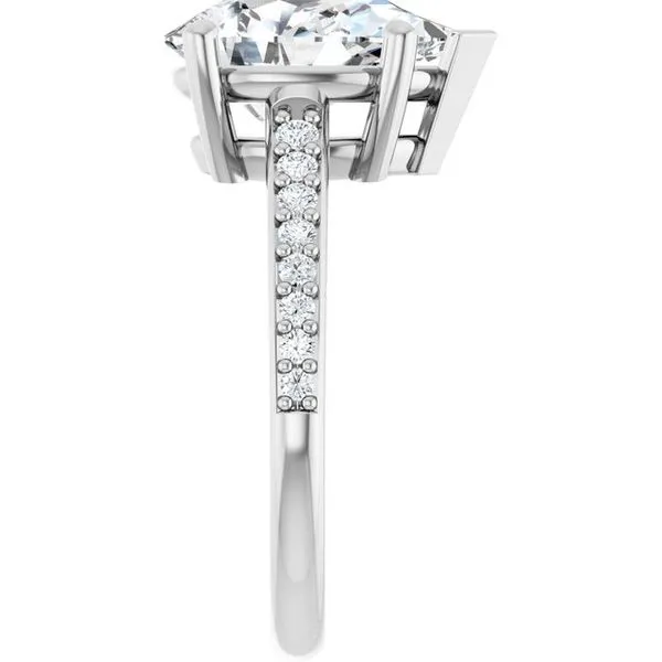 V-End Prong Engagement Ring Image 4 Eskews Fine Jewelers Lee's Summit, MO