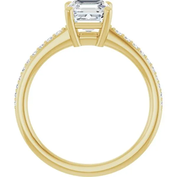 V-End Prong Engagement Ring Image 2 Futer Bros Jewelers York, PA