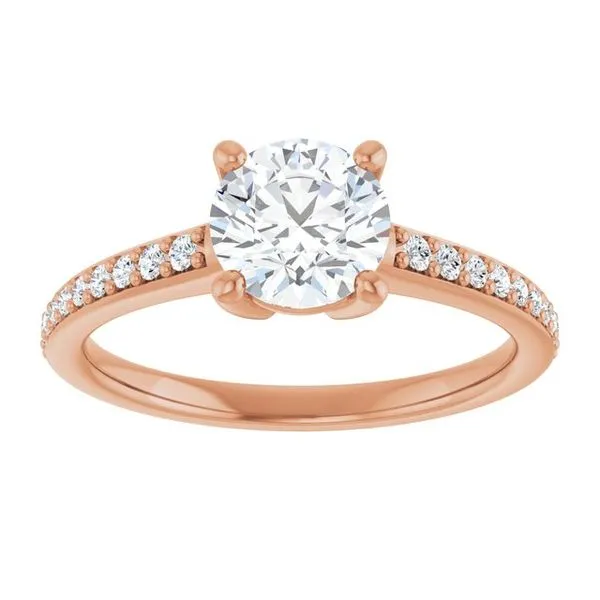 V-End Prong Engagement Ring Image 3 Rox Atlanta Jewelers Decatur, GA