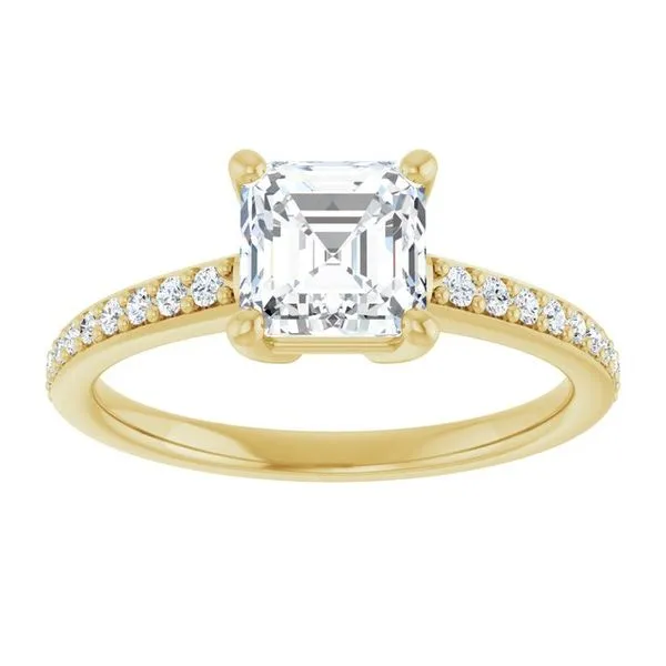 V-End Prong Engagement Ring Image 3 Futer Bros Jewelers York, PA