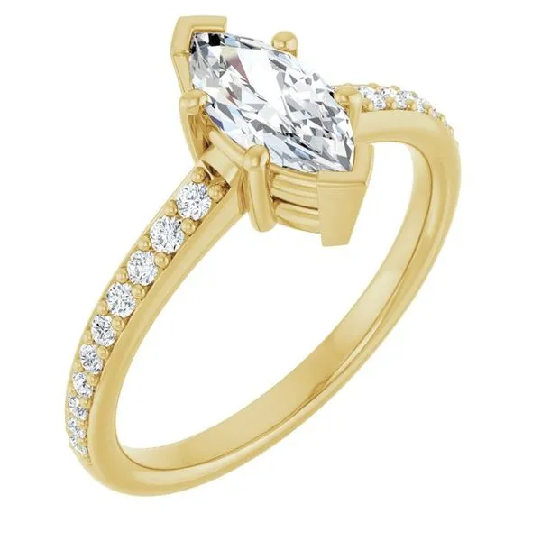 V-End Prong Engagement Ring Futer Bros Jewelers York, PA