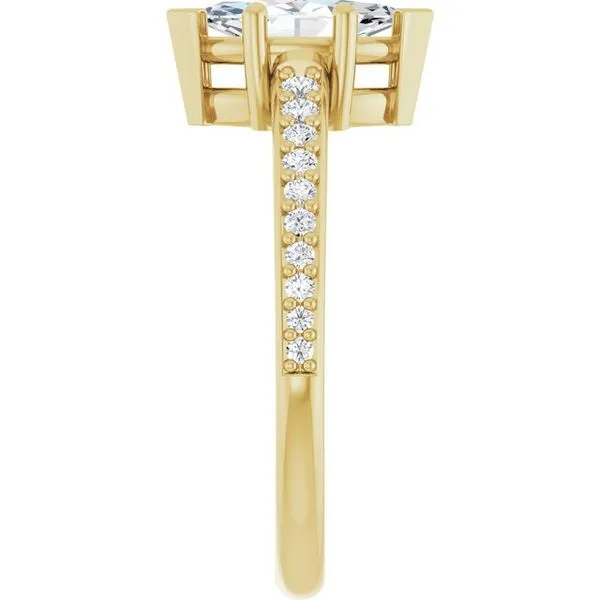 V-End Prong Engagement Ring Image 4 Rox Atlanta Jewelers Decatur, GA